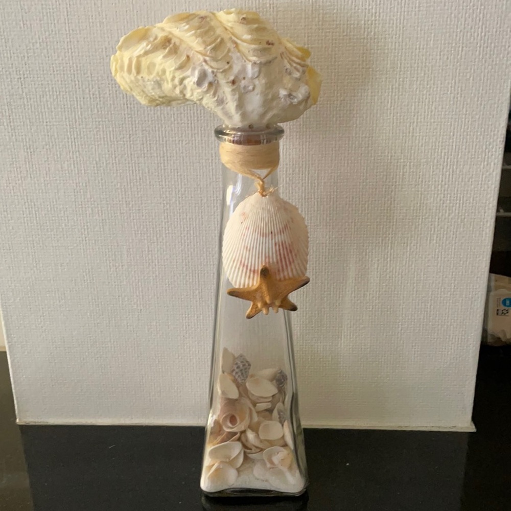 NWT- Pier 1 seashells in bottle